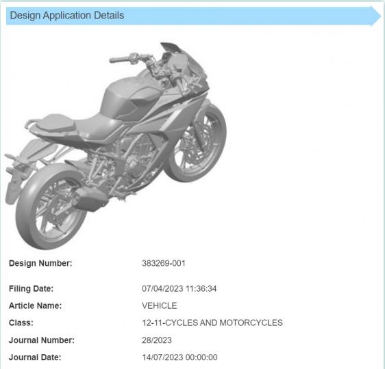 Hero Karizma XMR design patent leaked ahead of launch 