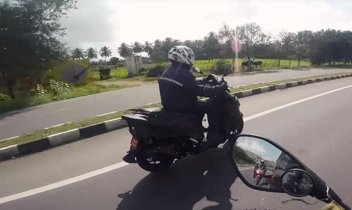 New 150 cc TVS scooter spotted testing in India 
