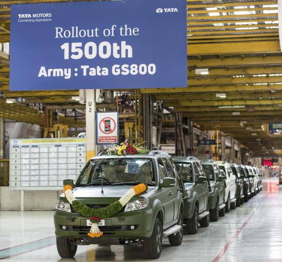 Tata Motors rolls out 1,500th Army-spec GS800 Safari Storme 