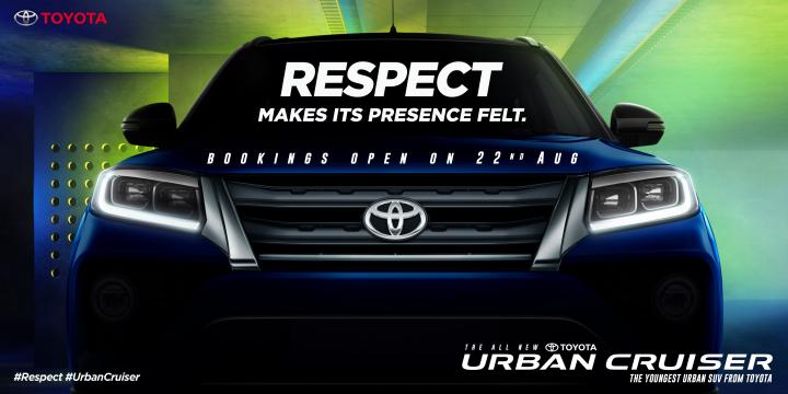 Toyota Urban Cruiser bookings open on August 22, 2020 