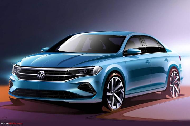 Russia: Next-gen VW Vento (Polo sedan) official sketches 