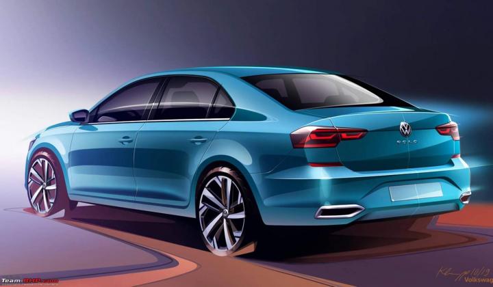 Russia: Next-gen VW Vento (Polo sedan) official sketches 