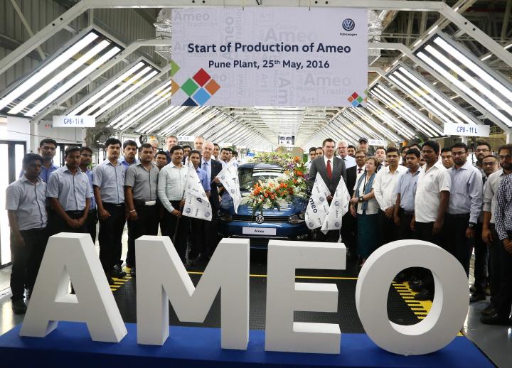Volkswagen Ameo production starts; smartphone app launched 