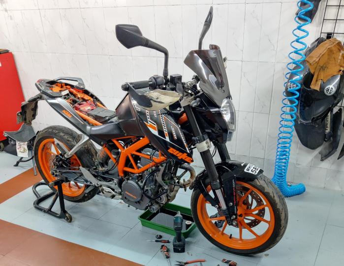 My 2014 KTM 390 Duke gets a cooling system overhaul after 30,000 km |  Team-BHP