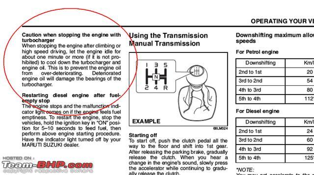Turbocharged engines and the idling start / stop system 