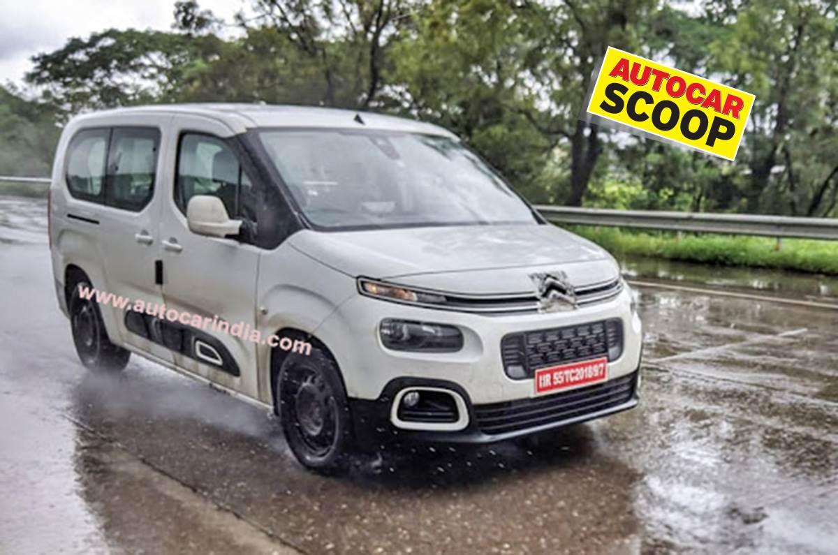 Citroen Berlingo XL MPV spied in India