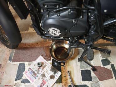 royal enfield standard 350 engine oil change km