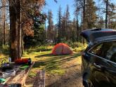 Camping in majestic Rockies