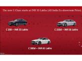 C-Class launched @ 55-lakhs