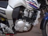 Yamaha FZ16 with 250cc engine swap