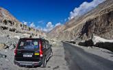 2 men, a Scorpio and Ladakh