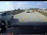 Unavoidable crash with a cow