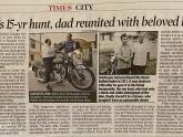 Arun's story in the Times of India