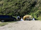 Camping car, Volcano & Tsunami!