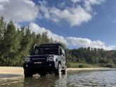 Gurkha offroading on the beach