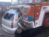 Freaky car accident in Koppal