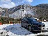 Japan: Snowy drive in a Mazda