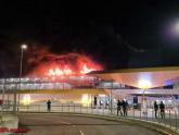 Massive carpark fire @ UK airport
