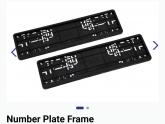 Use of number-plate frames?