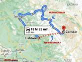 The new road axis to Zanskar