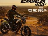 Triumph Scrambler 400X @ 2.63L