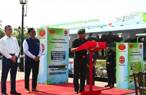 Indian Army partners with Indian Oil for Hydrogen Fuel Cell Bus Trial